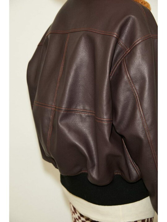 楽天市場】【SALE／50%OFF】VEGAN LEATHER BALOON B-3 ジャケット SLY 
