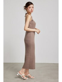 【SALE／50%OFF】ベアSETサスペンダーKnit OP rienda リエンダ ワンピース・ドレス ワンピース ホワイト ブラウン ブラック【RBA_E】【送料無料】[Rakuten Fashion]