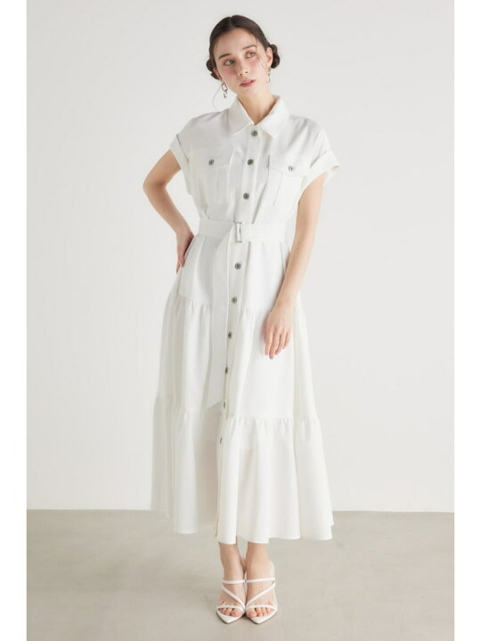 楽天市場】【SALE／10%OFF】ロールUP SLVティアードSH OP rienda  