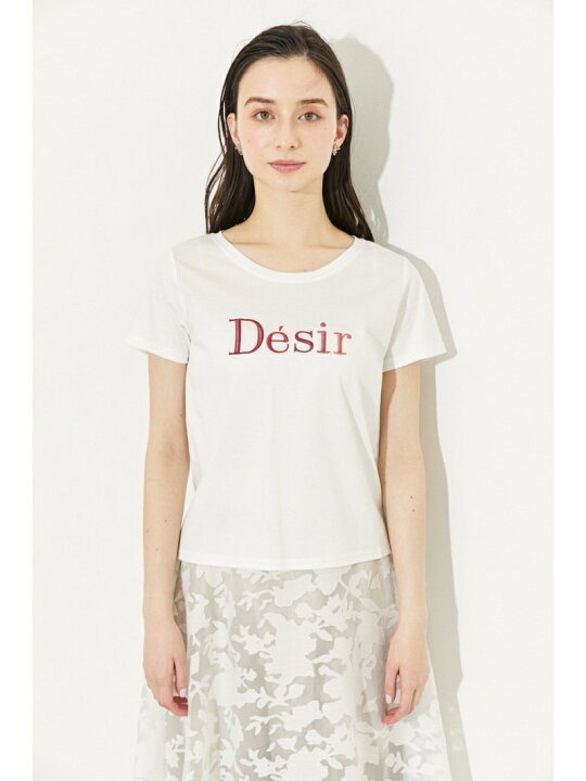 Desir T-SH rienda リエンダ トップス カットソー・Tシャツ ホワイト ブラック ピンク パープル【送料無料】[Rakuten  Fashion] シェルターウェブストア
