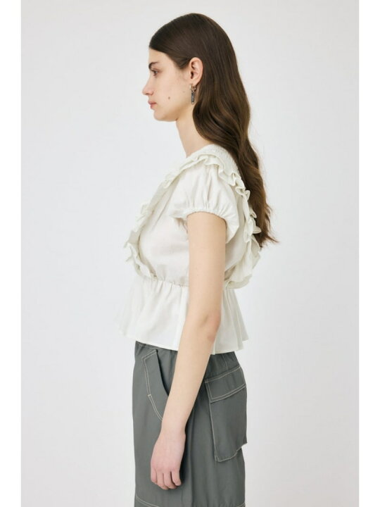 楽天市場】SHOULDER フリルブラウス MOUSSY マウジー トップス シャツ 