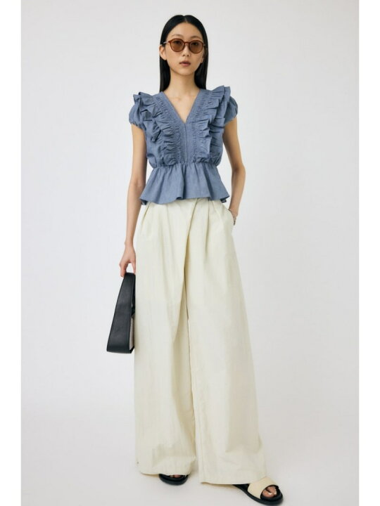 楽天市場】SHOULDER フリルブラウス MOUSSY マウジー トップス シャツ 