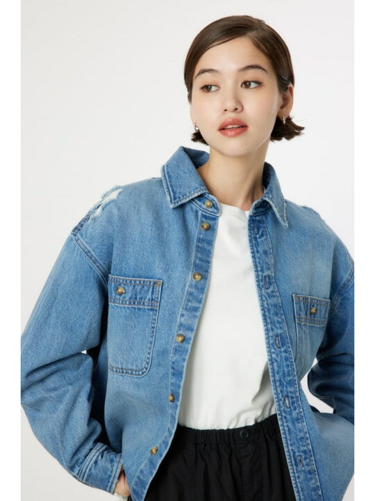 楽天市場】【SALE／50%OFF】ダメージデニムシャツ RODEO CROWNS WIDE 