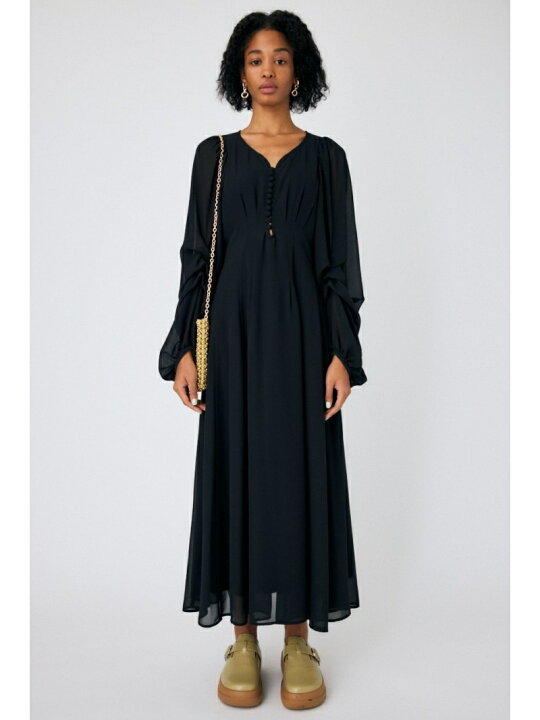 楽天市場】【SALE／60%OFF】VOLUME SLEEVE ロングドレス MOUSSY 