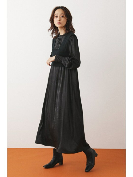 楽天市場 Sale 40 Off Shel Tter レイヤードフレアワンピース Shel Tter Select シェルターセレクト ワンピース ドレス その他のワンピース ドレス ブラック ブラウン Rba E 送料無料 Rakuten Fashion シェルターウェブストア