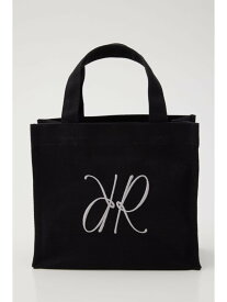 【WEB限定】Rロゴキャンバスミニトートバッグ rienda リエンダ バッグ その他のバッグ ブラック グレー[Rakuten Fashion]