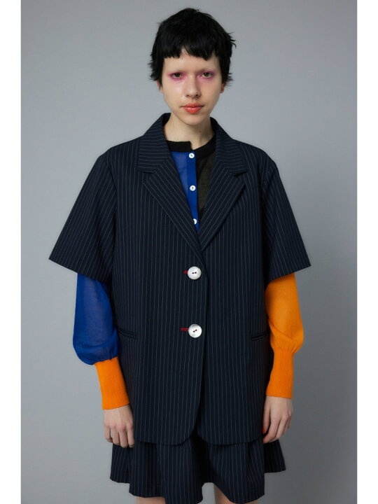楽天市場】Stripe half sleeve jacket HeRIN.CYE ヘリンドットサイ 