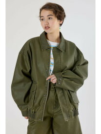 【SALE／40%OFF】【UNISEX】ヴィンテージフェイクレザーブルゾン RODEO CROWNS WIDE BOWL ロデオクラウンズワイドボウル ジャケット・アウター その他のジャケット・アウター ブラック グリーン ブラウン【RBA_E】【送料無料】[Rakuten Fashion]