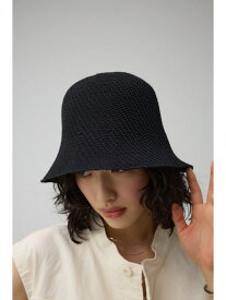 ニット編み帽子 AZUL BY MOUSSY アズールバイマウジー 帽子 その他の帽子 ブラック ホワイト【送料無料】[Rakuten Fashion]