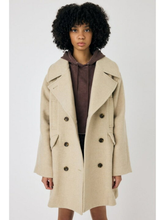 楽天市場】【SALE／50%OFF】DOUBLE BREASTED ミドルコート MOUSSY 