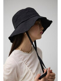 カットオフリネンライクバケットハット AZUL BY MOUSSY アズールバイマウジー 帽子 その他の帽子 ブラック ホワイト【送料無料】[Rakuten Fashion]