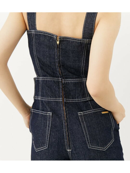 楽天市場 Sale Off サイドカットdenimロンパース Rienda リエンダ ワンピース 5ー9分袖ワンピース ホワイト ブルー Rba E 送料無料 Rakuten Fashion シェルターウェブストア