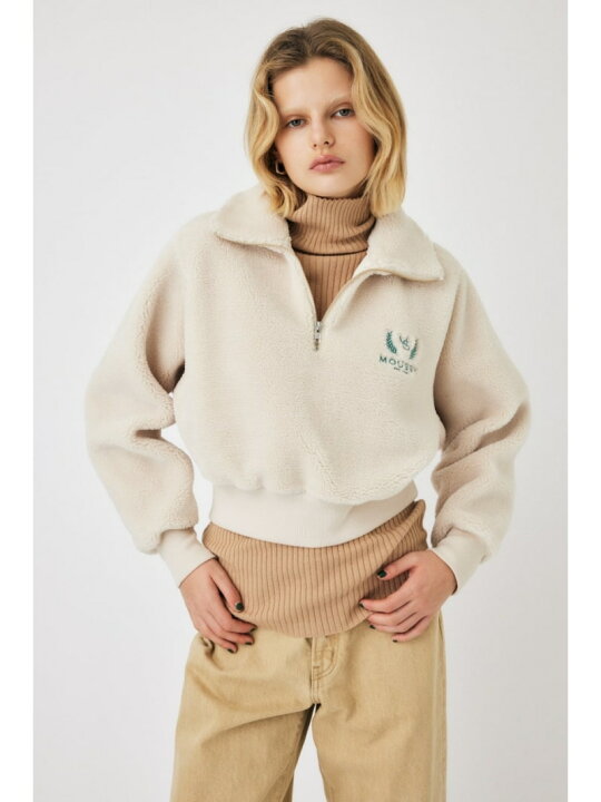楽天市場】MOUSSY BOA HALF ZIPプルオーバー MOUSSY マウジー トップス 