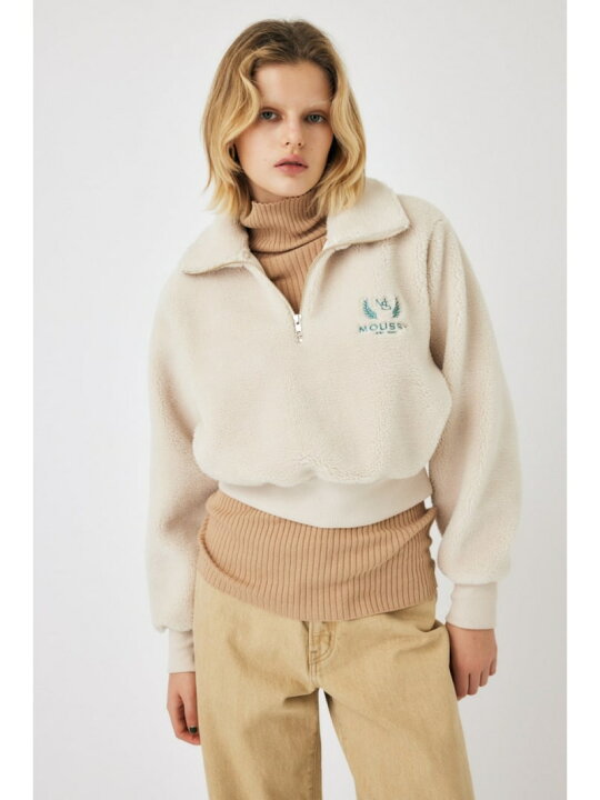 楽天市場】MOUSSY BOA HALF ZIPプルオーバー MOUSSY マウジー トップス 