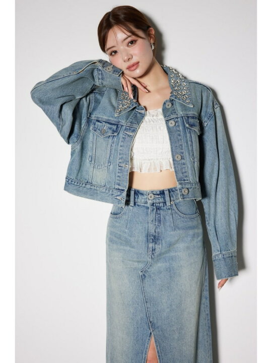 楽天市場】【SALE／80%OFF】ビジューカラーGジャン rienda リエンダ 