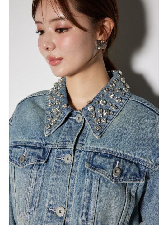 楽天市場】【SALE／80%OFF】ビジューカラーGジャン rienda リエンダ 