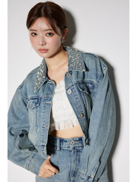 楽天市場】【SALE／80%OFF】ビジューカラーGジャン rienda リエンダ 