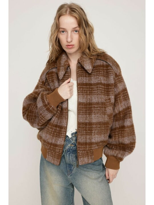 楽天市場】【SALE／40%OFF】SHAGGY CHECK ブルゾン SLY スライ 