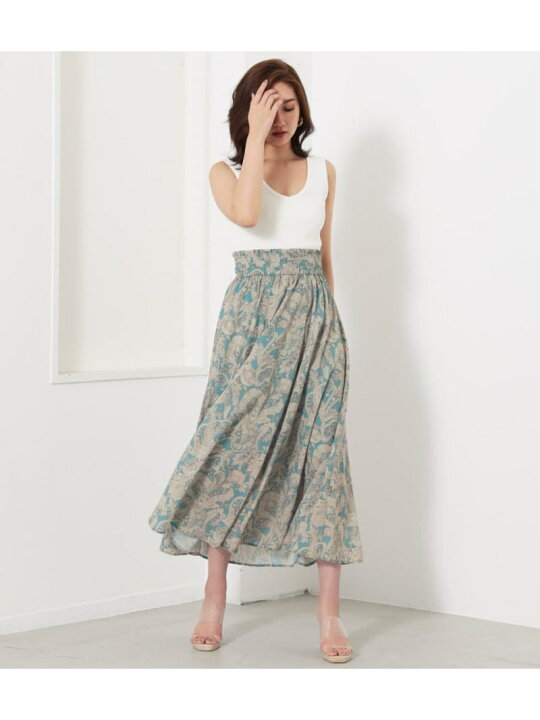 楽天市場】【SALE／50%OFF】ペイズリーコンビKnit OP rienda リエンダ  