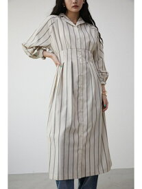 【SALE／60%OFF】WAIST TUCK STRIPE ONEPIECE AZUL BY MOUSSY アズールバイマウジー ワンピース・ドレス ワンピース ブラック ベージュ【RBA_E】[Rakuten Fashion]