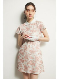 【RIENDA GOLF】FLOWERプリントポロOP rienda リエンダ ワンピース・ドレス ワンピース ピンク ネイビー【送料無料】[Rakuten Fashion]