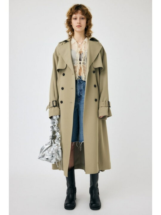 楽天市場】【SALE／50%OFF】LOOSE DRAPE トレンチコート MOUSSY 