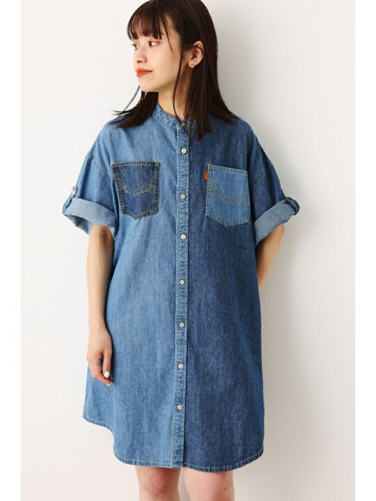 楽天市場】【SALE／10%OFF】デニムカスタムシャツワンピース RODEO