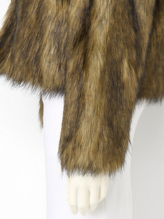 楽天市場】【SALE／50%OFF】ノーカラー FAUX FUR COAT SLY スライ