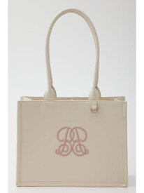 【一部店舗・WEB限定】WRRロゴフェイクレザートートバッグ rienda リエンダ バッグ その他のバッグ ブラック【送料無料】[Rakuten Fashion]