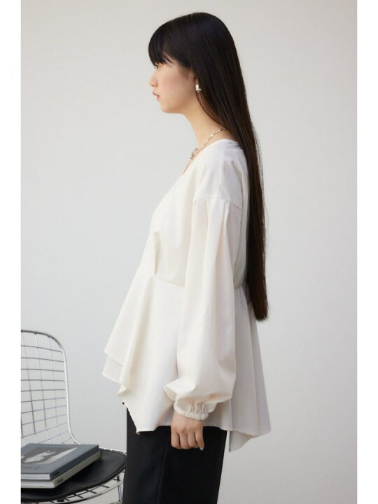 楽天市場】【SALE／50%OFF】2WAYバルーンスリーブペプラムブラウス 