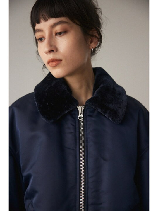 楽天市場】boa collar MA-1 BLACK BY MOUSSY ブラックバイマウジー 