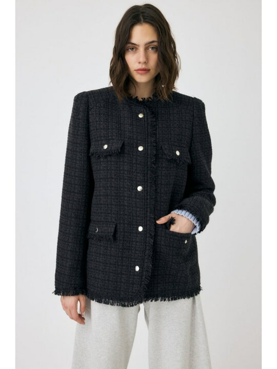 楽天市場】【SALE／30%OFF】VELOUR ツイード ジャケット MOUSSY 