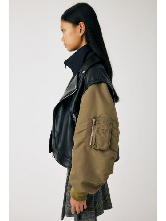 楽天市場】【SALE／50%OFF】FAUX LEATHER DETACHABLE ジャケット 