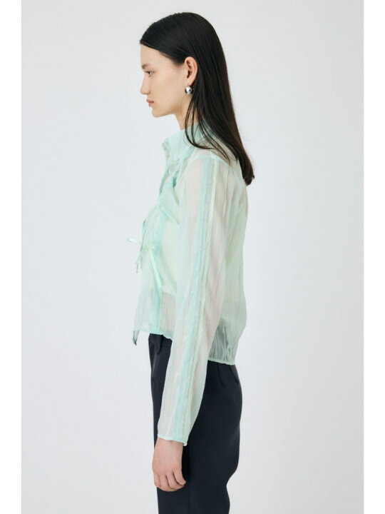 楽天市場】【SALE／50%OFF】LACY TAPE シアーシャツ MOUSSY マウジー 