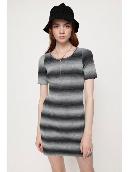 楽天市場】【SALE／58%OFF】ROUND N/C BORDER ショートワンピース SLY 