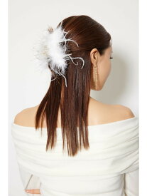 フェザ-バンスクリップ rienda リエンダ 帽子 その他の帽子 ピンク ホワイト[Rakuten Fashion]