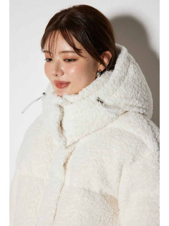 楽天市場】【SALE／40%OFF】フード付きショートボアダウンジャケット 