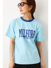 【SALE／50%OFF】カレッジアソートリンガーTシャツ RODEO CROWNS WIDE BOWL ロデオクラウンズワイドボウル トップス カットソー・Tシャツ ホワイト ネイビー カーキ【RBA_E】[Rakuten Fashion]