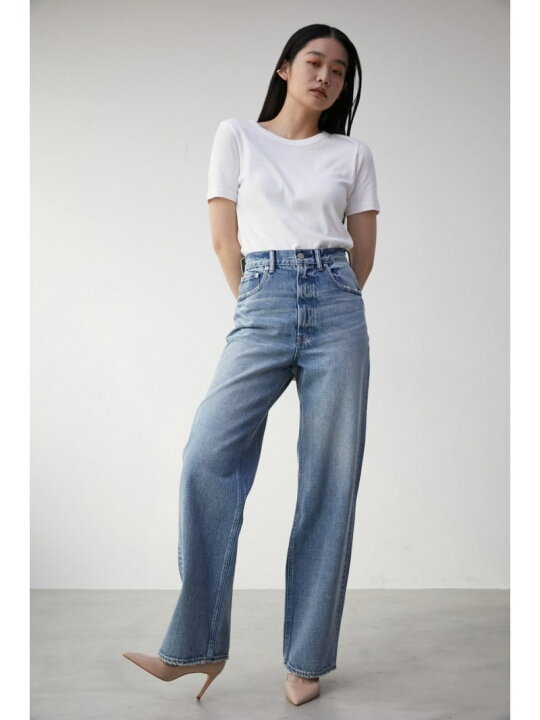 楽天市場】AZUL DENIM/ハイウエストワイドデニム AZUL BY MOUSSY  