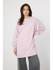 【SALE／10%OFF】ペイズリーロゴスウェットワンピース RODEO CROWNS WIDE BOWL ロデオクラウンズワイドボウル ワンピース・ドレス ワンピース ブラック カーキグリーン ピンク グレー【RBA_E】【送料無料】[Rakuten Fashion]