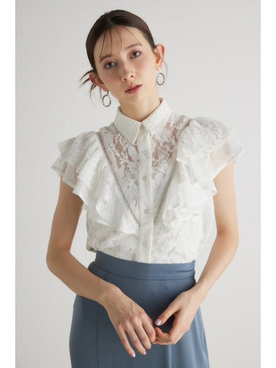 楽天市場】【SALE／80%OFF】メッシュレースコンビフリルBLS rienda 