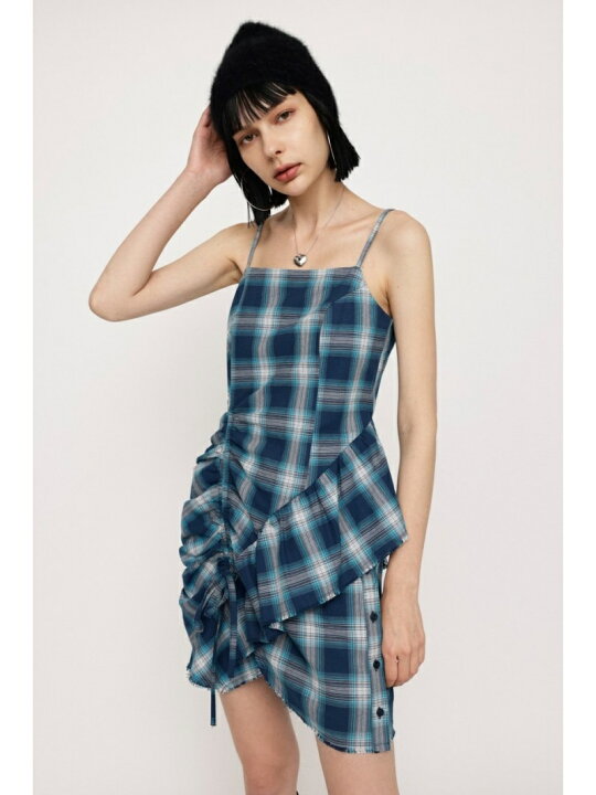 楽天市場】DAMAGE FLANNEL CAMI ショートワンピース SLY スライ 