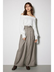 【SALE／40%OFF】レイヤードベルトジャストウエストパンツ rienda リエンダ パンツ その他のパンツ ホワイト ピンク ブラック【RBA_E】【送料無料】[Rakuten Fashion]