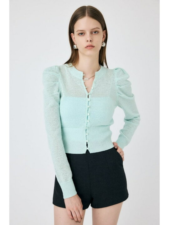 楽天市場】【SALE／20%OFF】BUTTON UP ニットカーディガン MOUSSY 