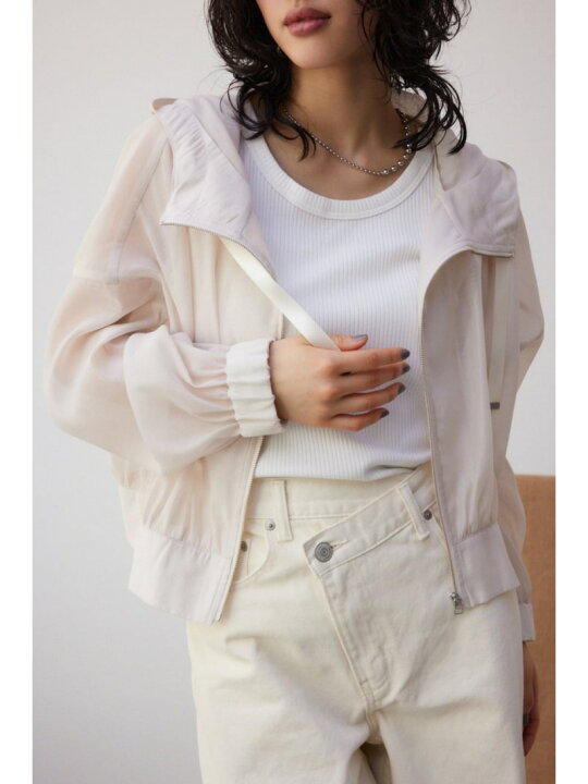 楽天市場】シアーフーディーブルゾン AZUL BY MOUSSY アズールバイ 