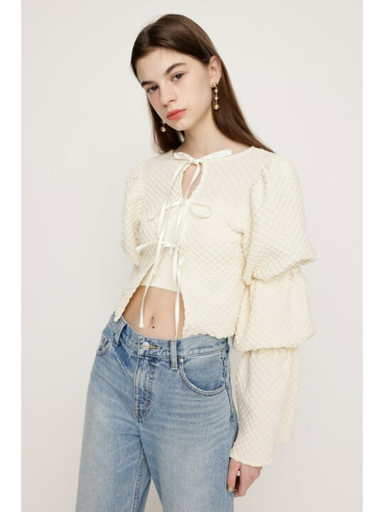 スライ] 2WAY VOLUME SLEEVE ブラウス SLY 2WAY PUFF SLEEVE トップス 