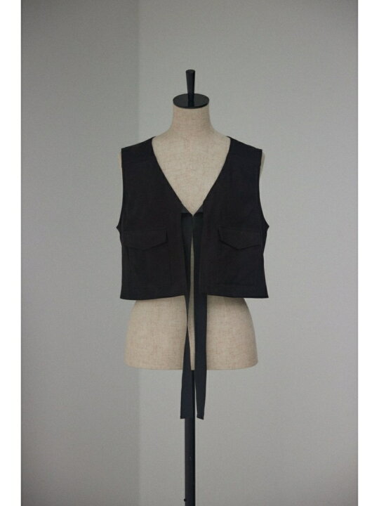 楽天市場】【SALE／30%OFF】front ribbon vest BLACK BY MOUSSY 