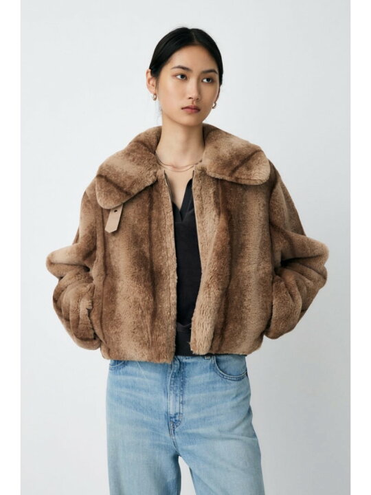 楽天市場】REVER FAUX ファーコート MOUSSY マウジー ジャケット 