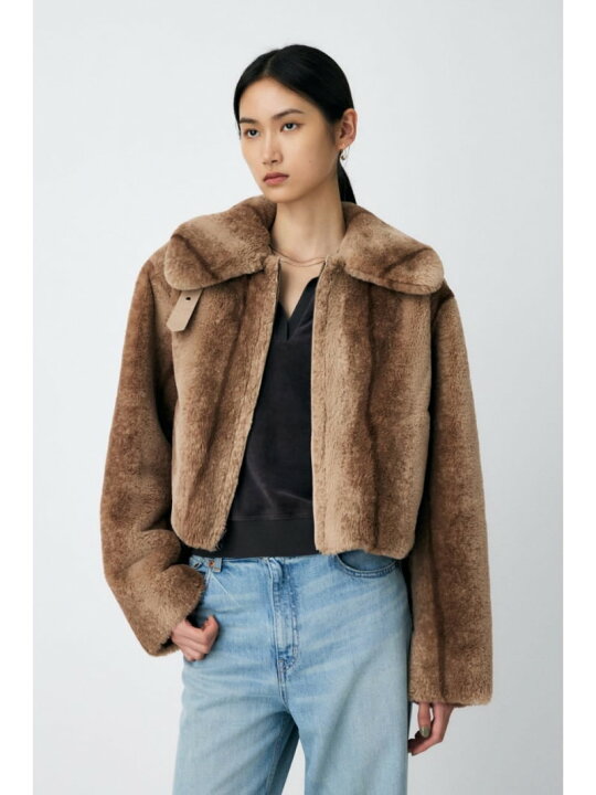 楽天市場】REVER FAUX ファーコート MOUSSY マウジー ジャケット 