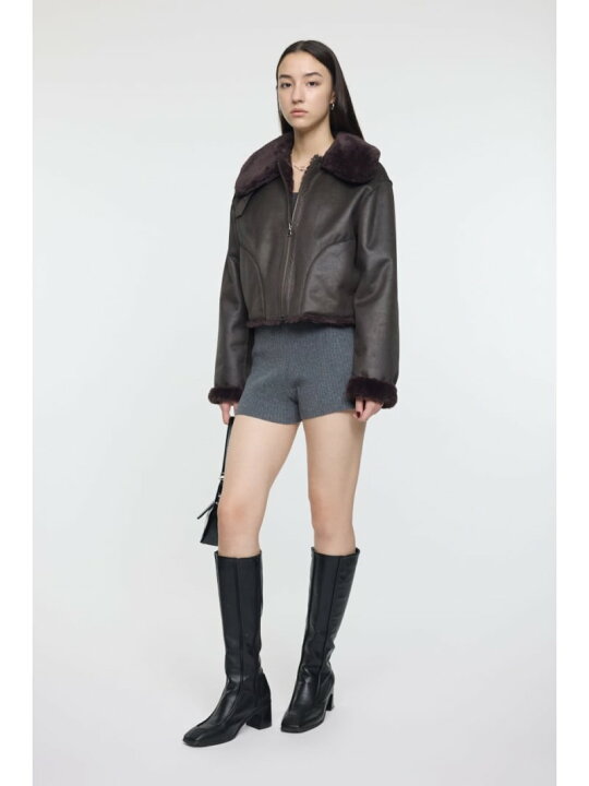 楽天市場】REVER FAUX ファーコート MOUSSY マウジー ジャケット 